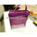 Heat welded Purple TPU bag with clear front window for beauty products packing